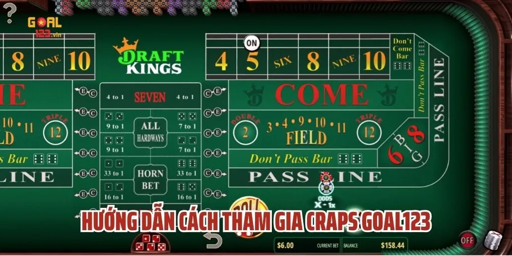 Hướng Dẫn Cách Tham Gia Craps Goal123
